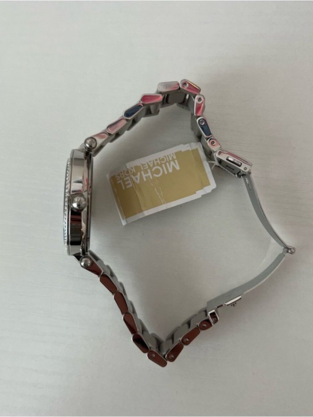 Michael Kors Women's Parker Silver Tone Watch Crystals Gray Pearl 39mm MK6424 - Picture 8 of 10